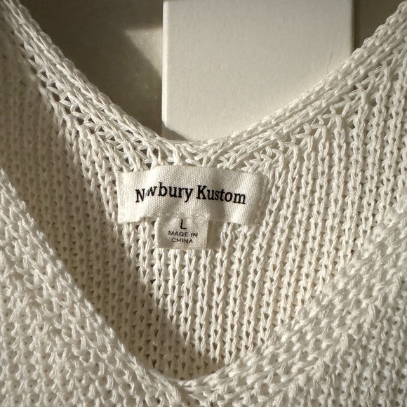 Newbury Kustom Cream Knit tank / sweater vest - Picture 6 of 9